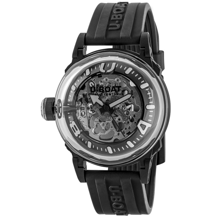 U-BOAT horloge U-65 44mm wit automatisch staal zwarte PVD afwerking 3349