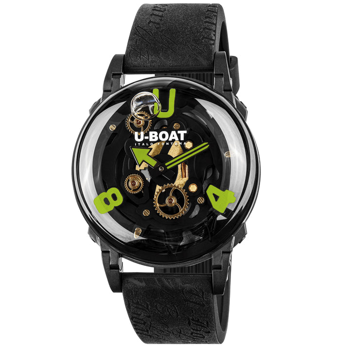 U-BOAT-Uhr U-65 Green 44 mm grüner Quarzstahl mit schwarzem PVD-Finish 3351