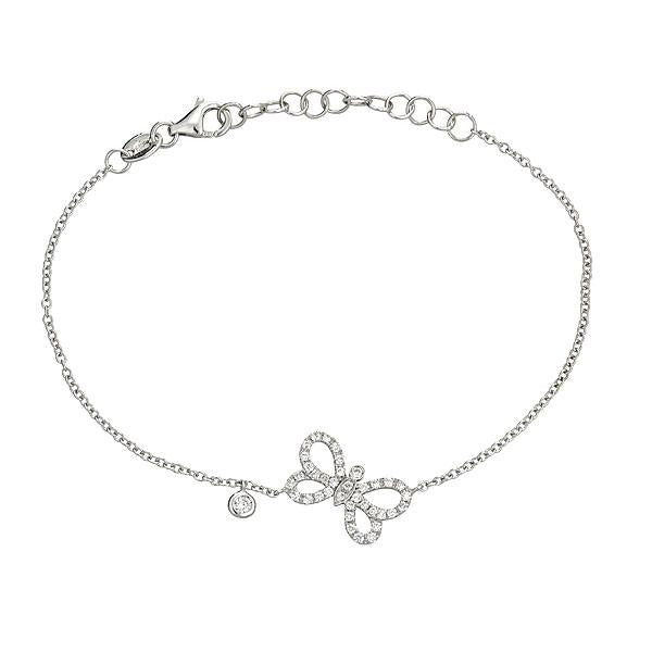 Zydo Schmetterlingsarmband mit Diamanten Weißgold 52532