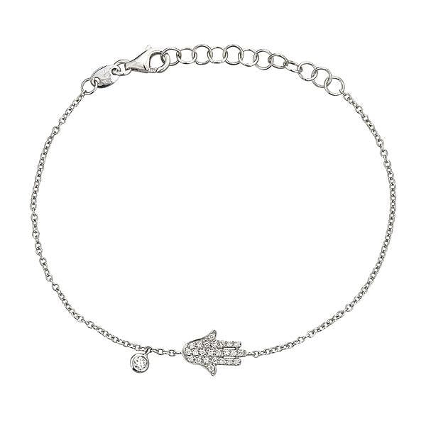 Zydo handarmband met kleine diamanten in witgoud 54369