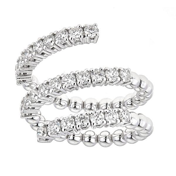 Zydo spiraalring met diamanten witgoud 61482