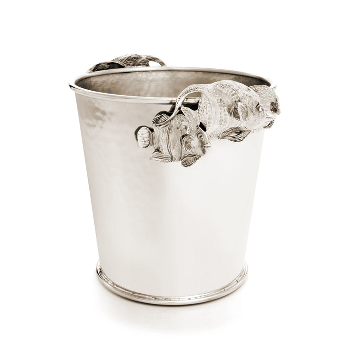 Giovanni Raspini Tropical Fish Champagnerkübel – Champagnerkübel aus Weißbronze – B0084