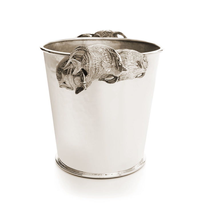 Giovanni Raspini Tropical Fish Champagnerkübel – Champagnerkübel aus Weißbronze – B0084