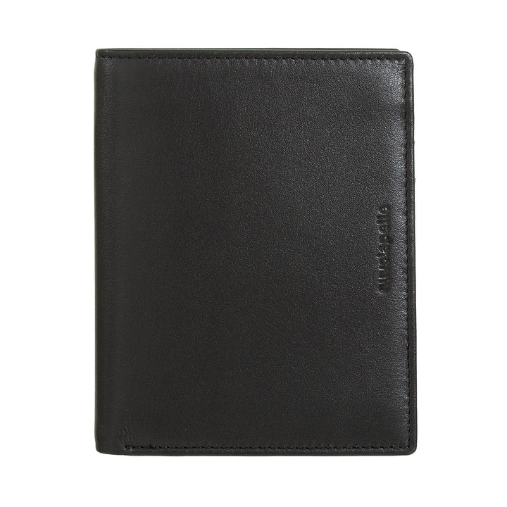 Nuvola Pelle Herren-Brieftasche aus vertikalem Leder – große Geldbörse mit mehreren Fächern für Münzen, Dokumente, Kreditkarten und Karten