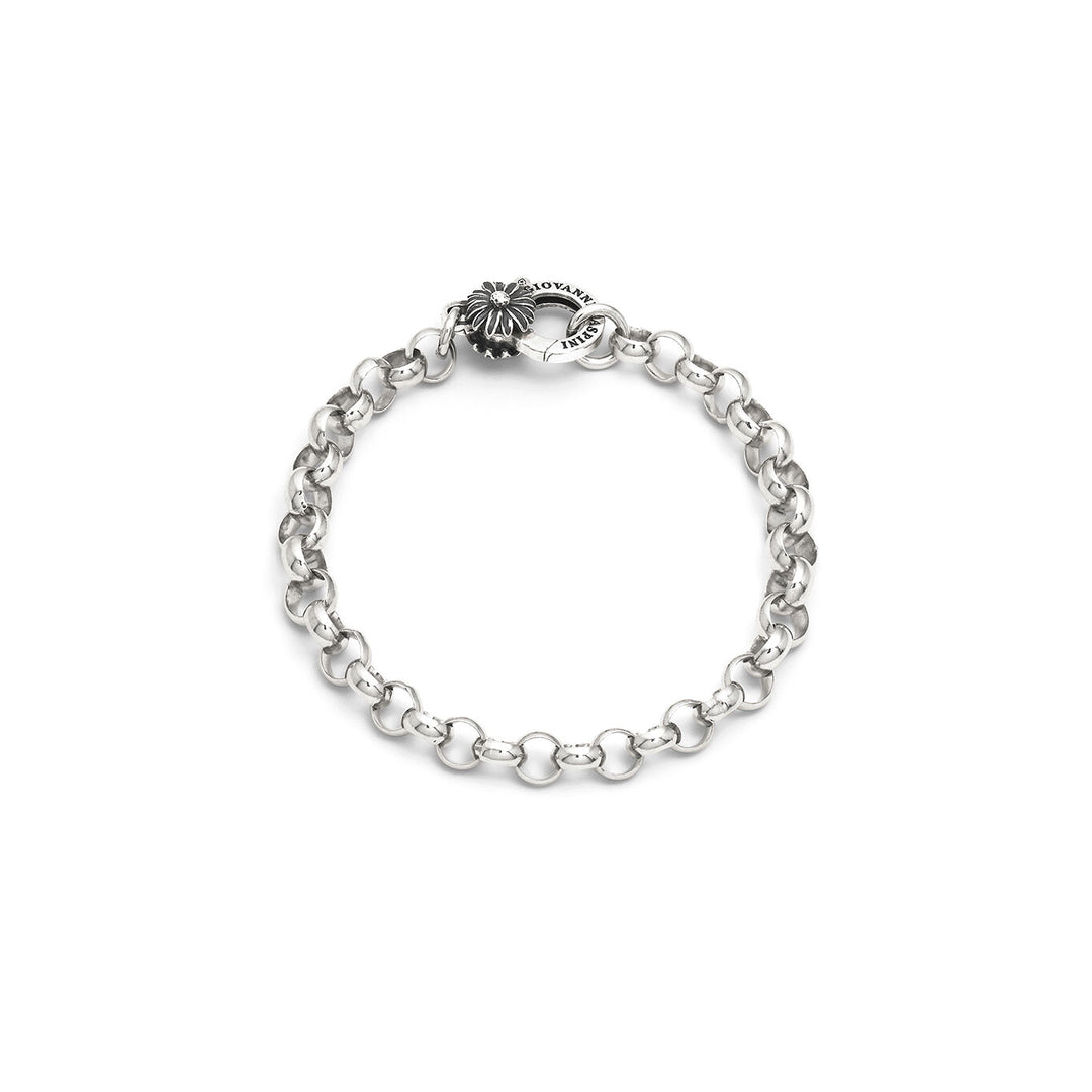 Giovanni Raspini Rolò armband met madeliefjessluiting 12450