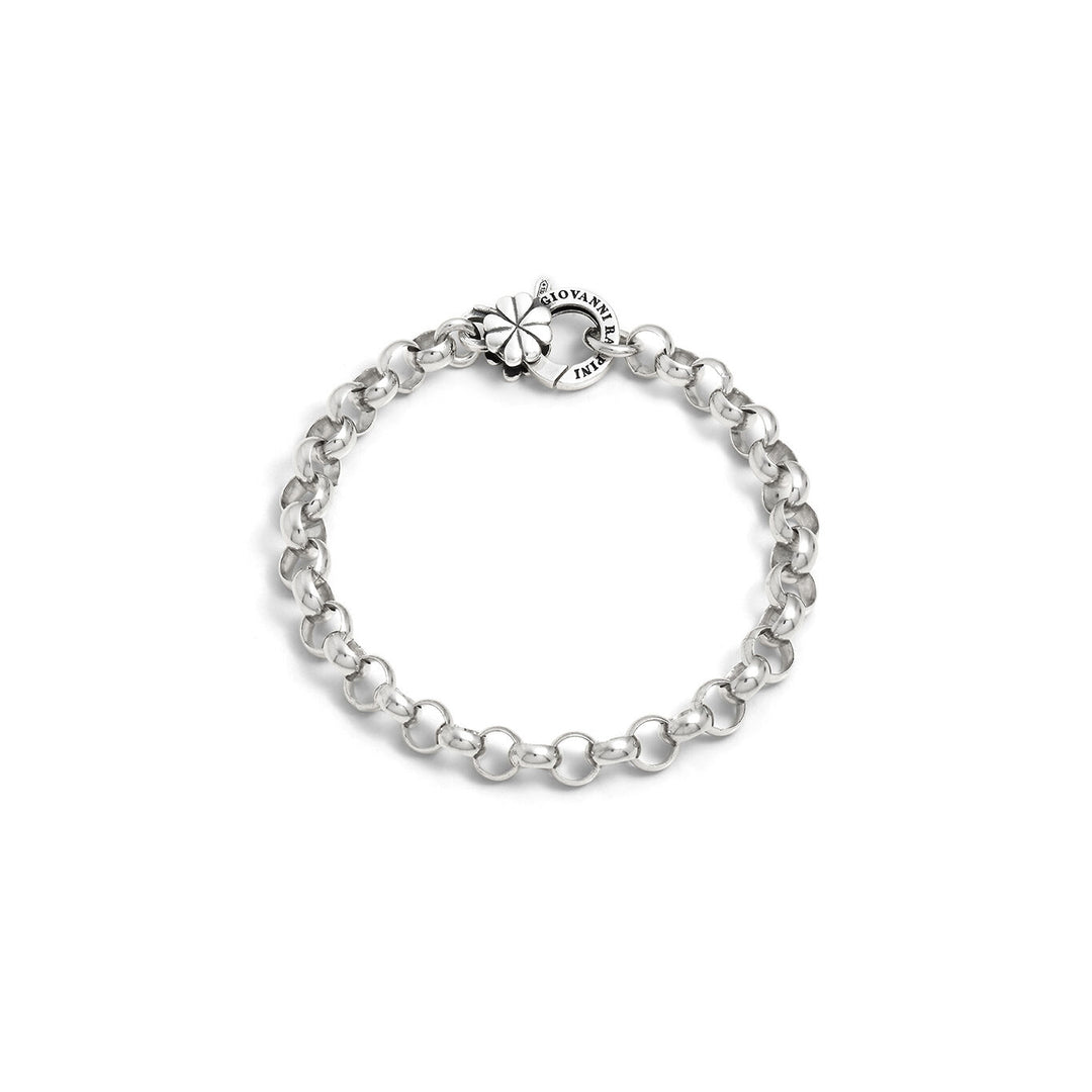 Giovanni Raspini Rolò armband met klavertjeviersluiting 12451