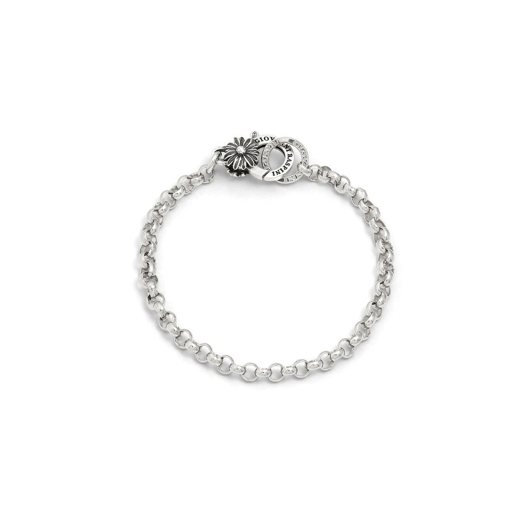 Giovanni Raspini Brisé-armband met madeliefjessluiting 12458