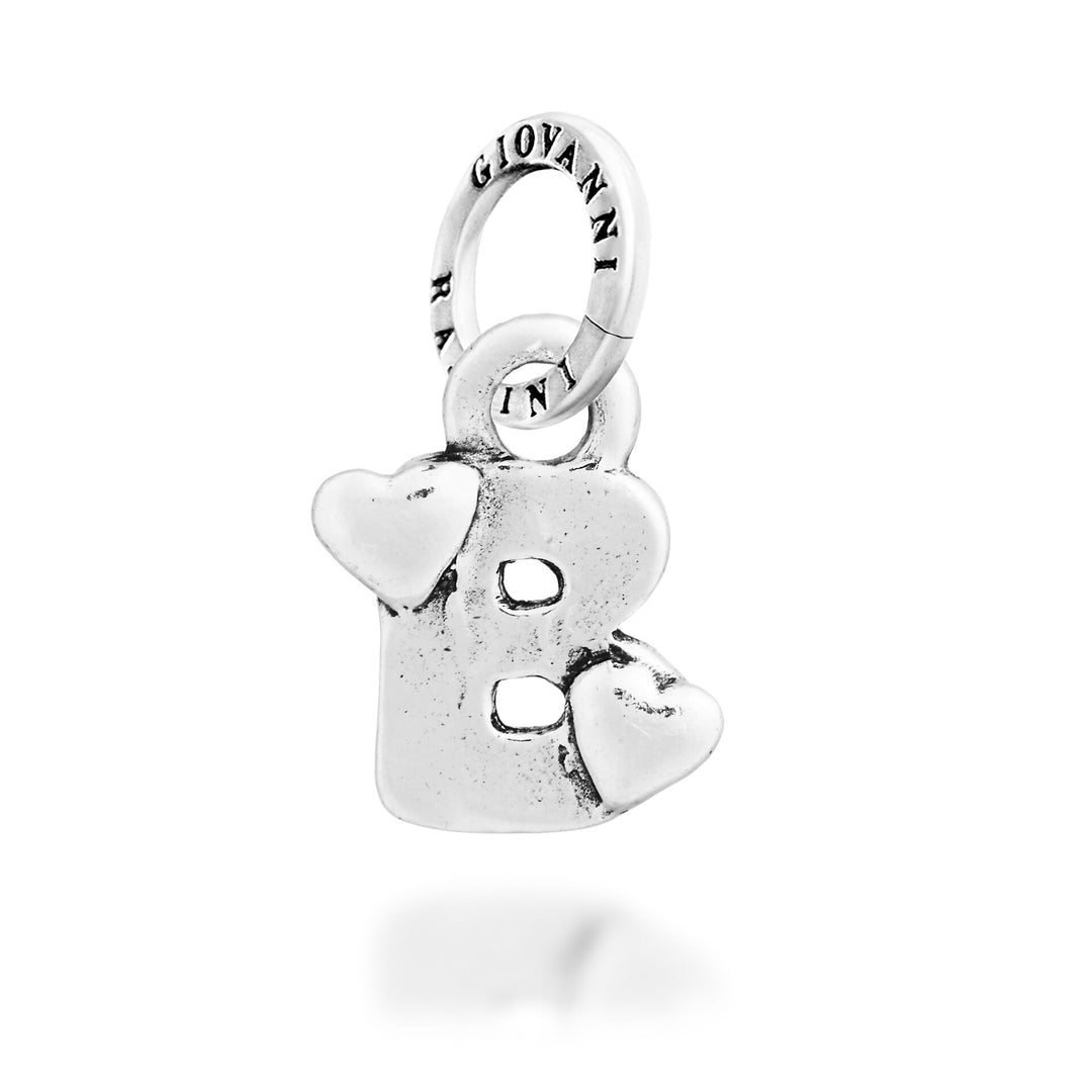 Giovanni Raspini Charm „B“ Little Hearts – Silber Charm – 12778
