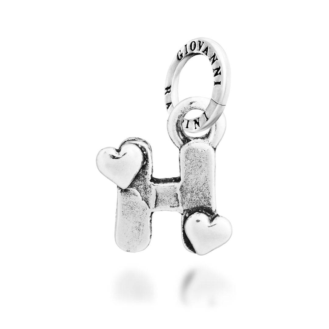 Giovanni Raspini Charm „H“ Little Hearts – Silber Charm – 12784