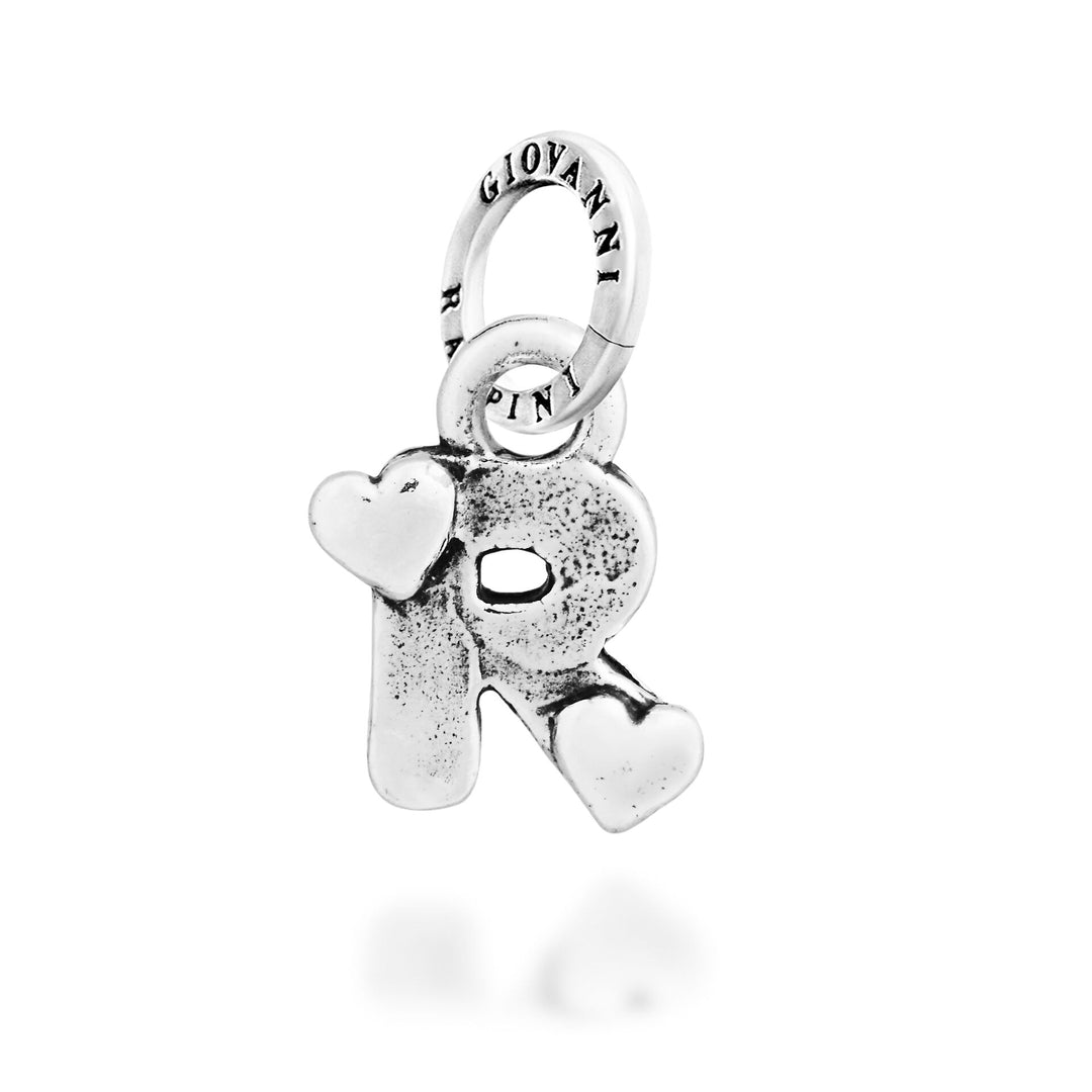 Giovanni Raspini Charm „R“ Little Hearts – Silber Charm – 12794