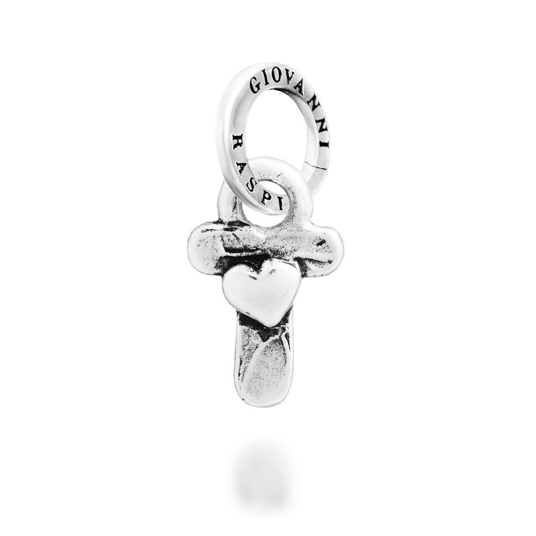 Giovanni Raspini Little Heart „T“ Charm – Silber Charm – 12796