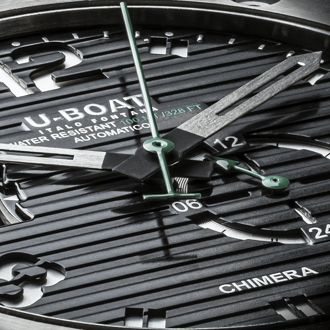 U-BOAT Chimera watch 46mm black automatic steel 9605