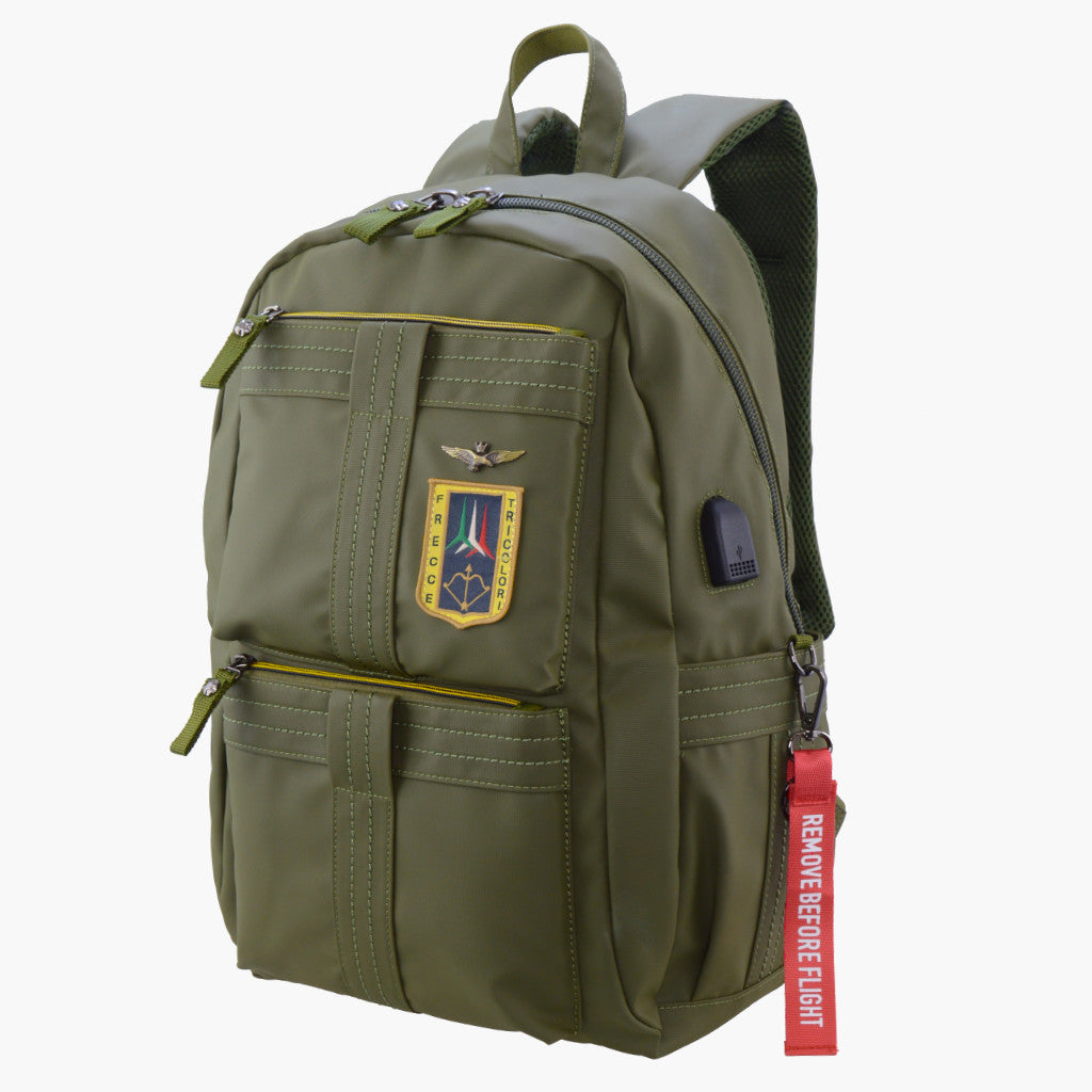 Aeronautica Militare Technische Rugzak met PC-houder Pijlen AM345-BL