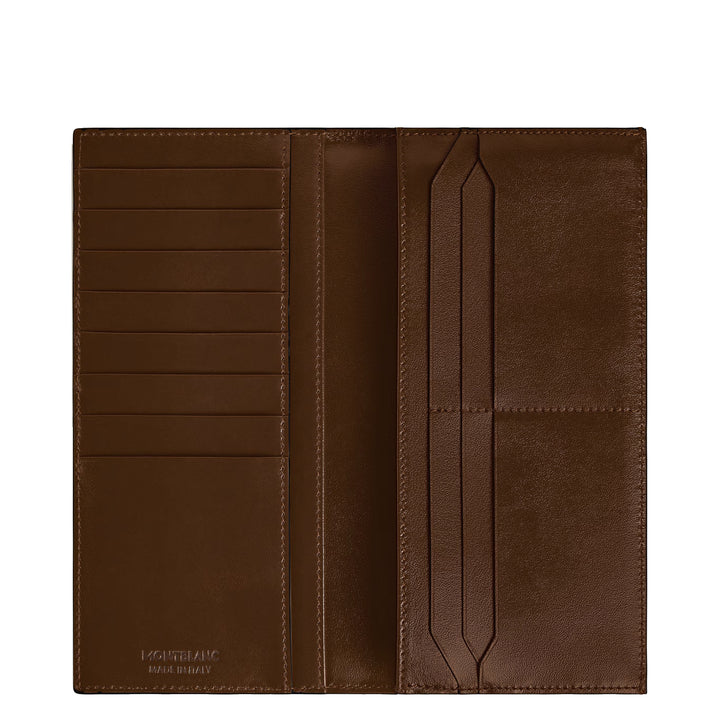 Montblanc wallet 14 compartments Meisterstück, pocket with brown gradient zip 220318