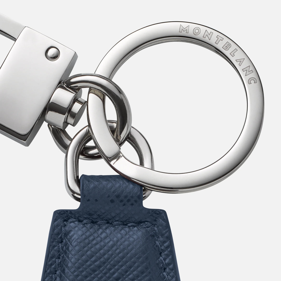 Montblanc ink blue Sartorial diamond-shaped key ring 131739