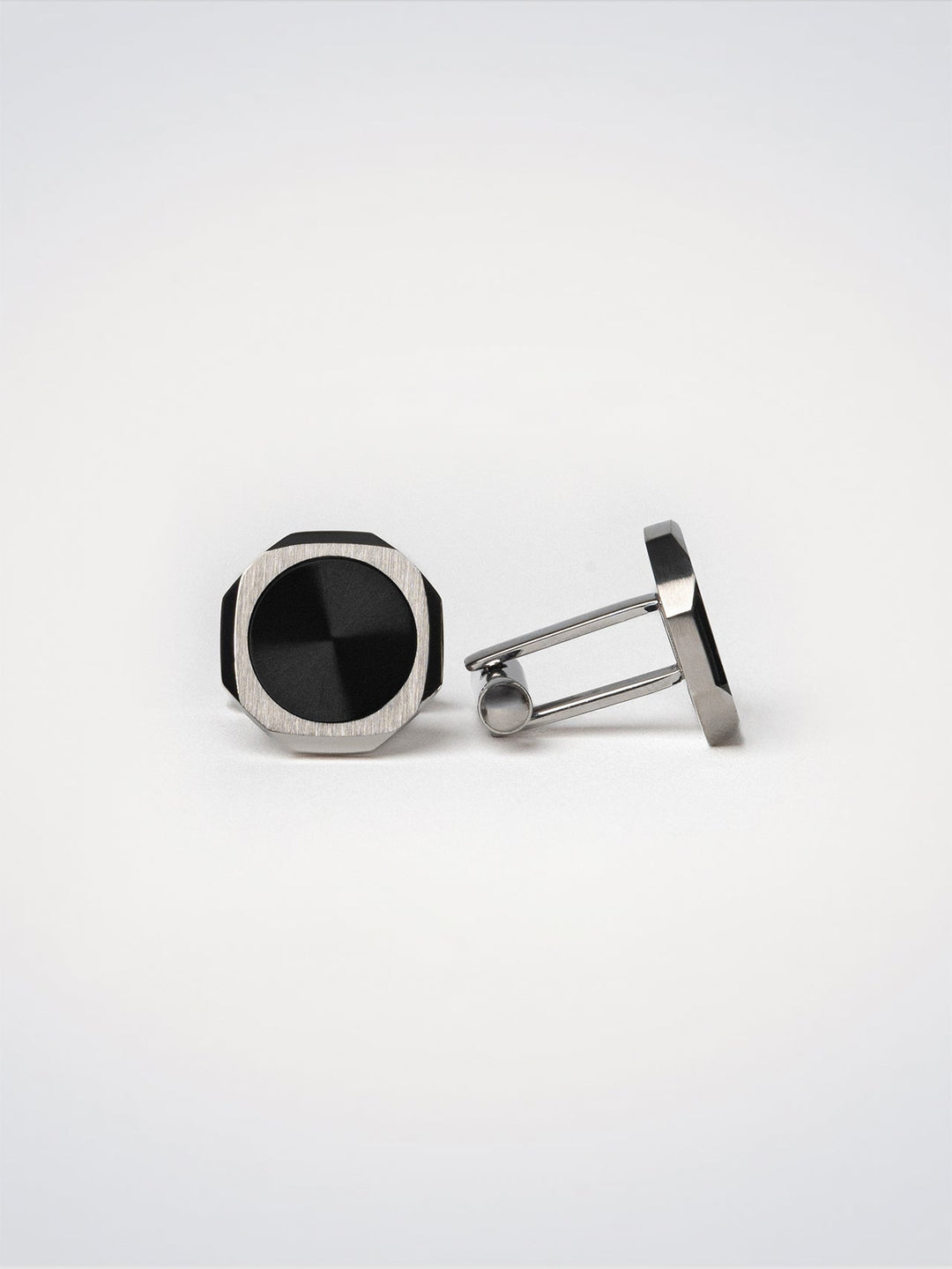 D1 Milano Octagonal Cufflinks Black D1-JWCLSU01