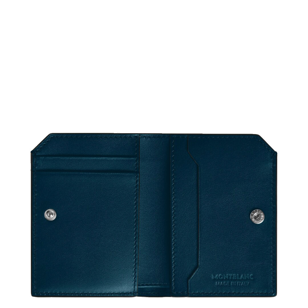 Montblanc mini wallet 4 compartments Soft blue legion 198747