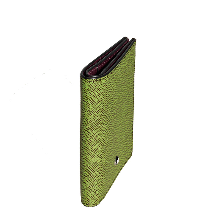 Montblanc mini portemonnee 4 vakken Sartorial multi limoen/cassis 199355