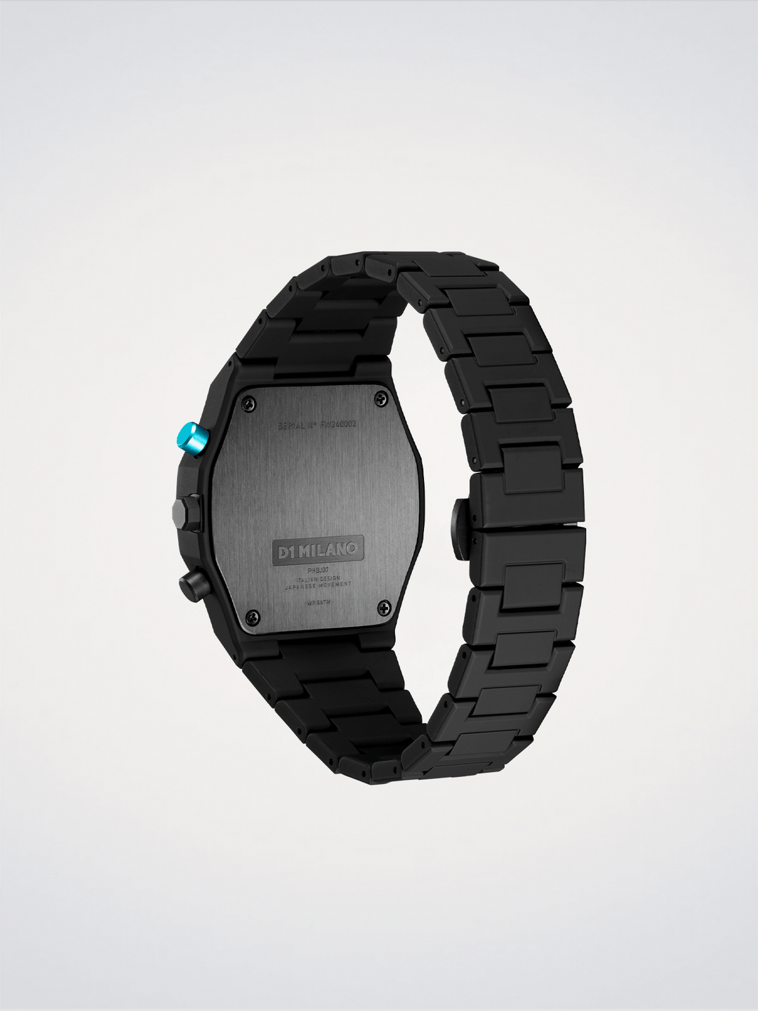 D1 Milano Houtskool Zwart Polychrono 40,5 mm D1-PHBJ07
