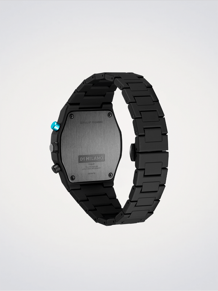 D1 Milano Houtskool Zwart Polychrono 40,5 mm D1-PHBJ07
