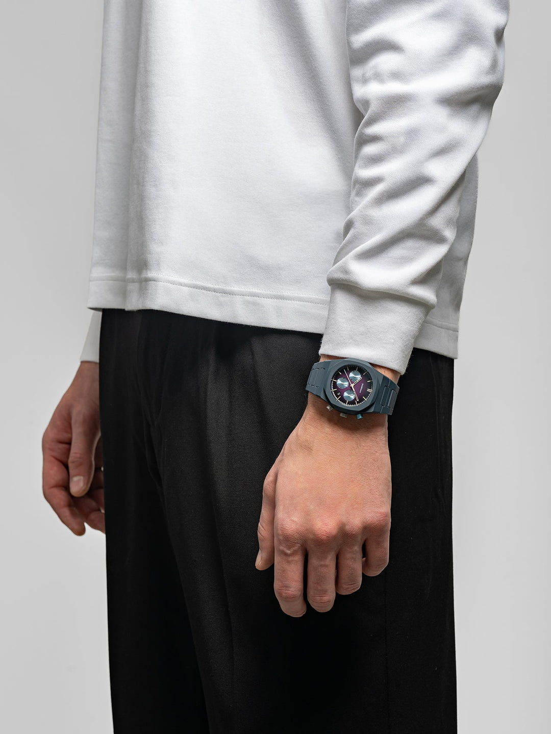 D1 Milano Blue Spectrum Polychrono-Uhr 40,5 mm D1-PHBJ20