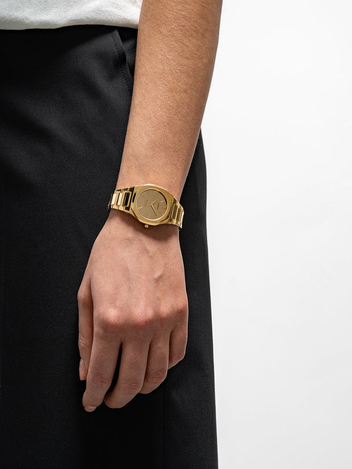 D1 Milano Gold Gleam Ultra Thin Watch 30 mm D1-UTBL40