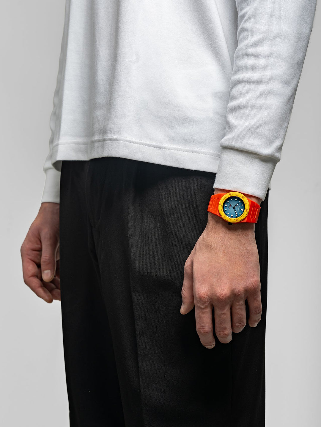 D1 Milano Fire Taucheruhr Polycarbonat 40,5 mm D1-PDBJ05