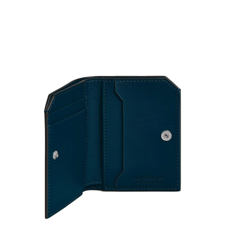 Montblanc mini wallet 4 compartments Soft blue legion 198747
