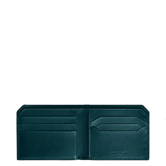 Montblanc wallet 6 compartments with removable card holder Soft blue legion 198745
