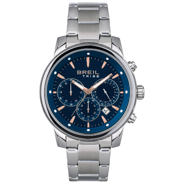 Breil horloge Caliber Chrono 43mm blauw quartz staal EW0645