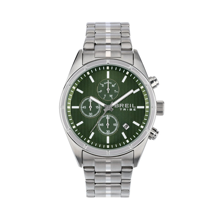 Breil Captain Chrono Uhr 42 mm grüner Quarzstahl EW0796