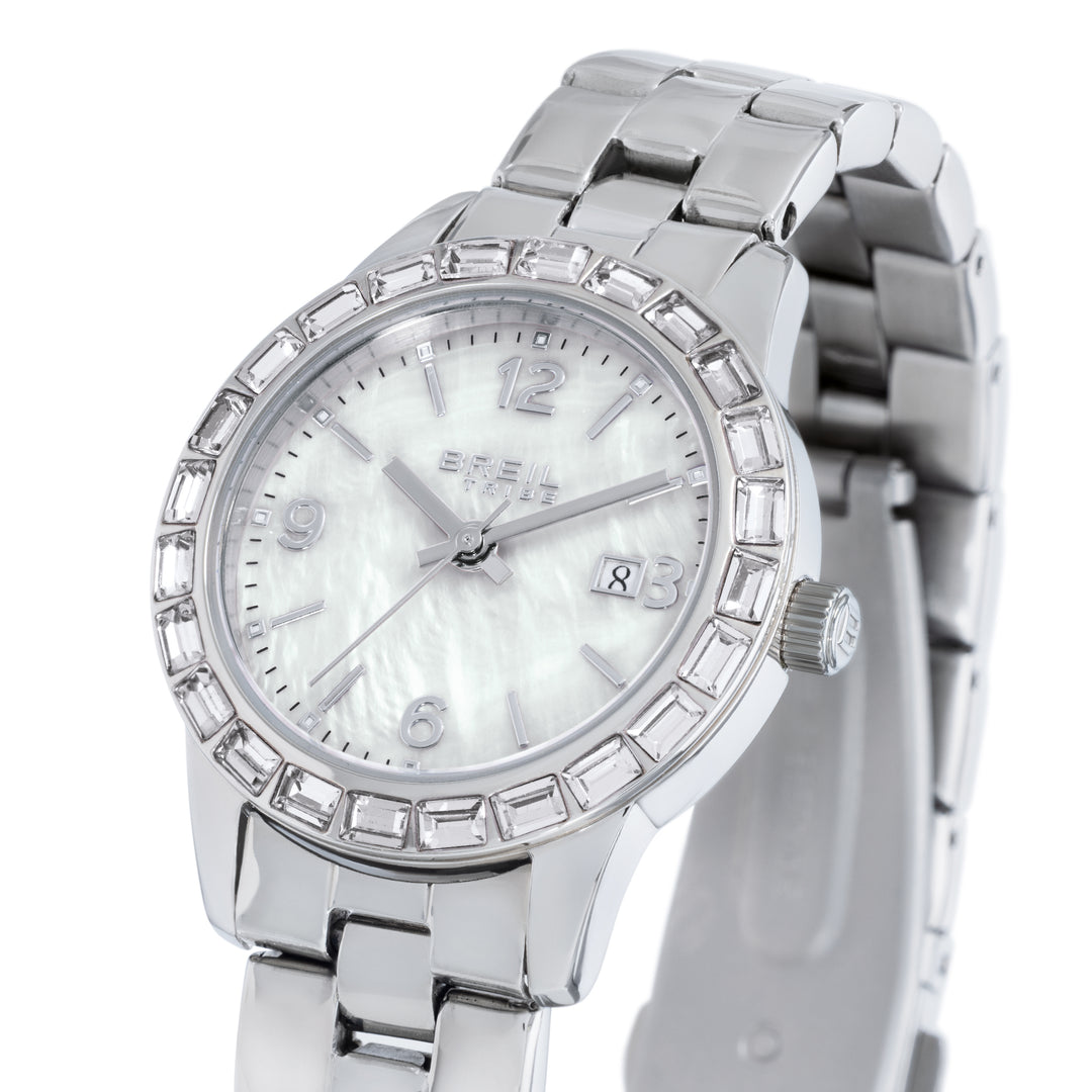 Breil Glow And Go horloge 30mm parelmoer quartz staal EW0820