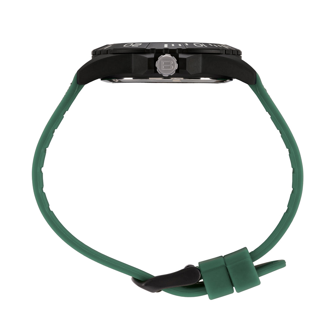 Breil watch Black Horizon 42mm green quartz steel black PVD finish EW0836