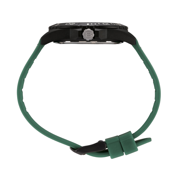 Breil watch Black Horizon 42mm green quartz steel black PVD finish EW0836