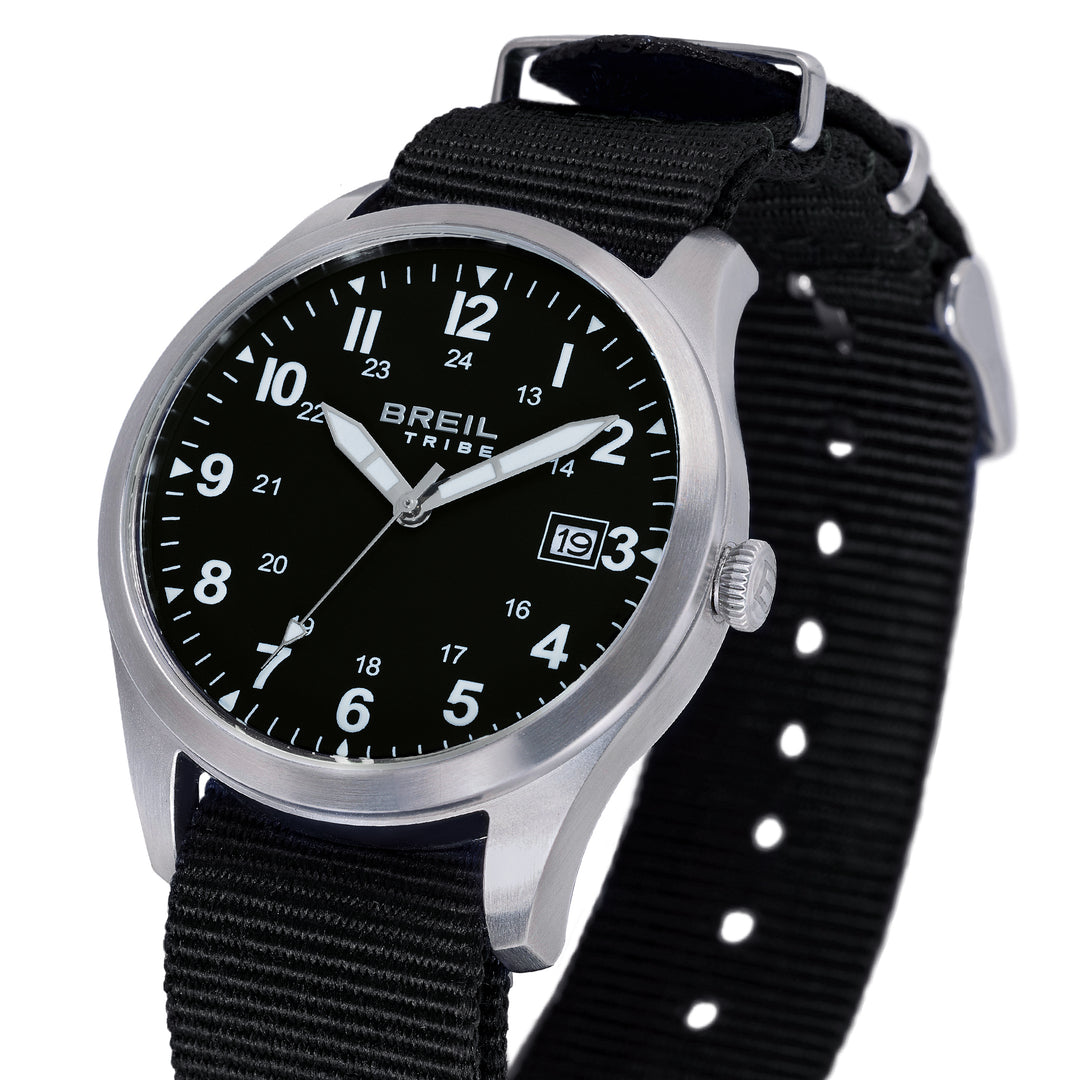 Breil Recon Uhr 39 mm schwarzer Quarzstahl EW0841