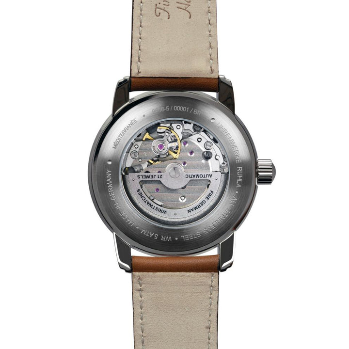 Zeppelin watch LZ121 Mediterranèe Automatic Open 40mm beige automatic steel 9666-5