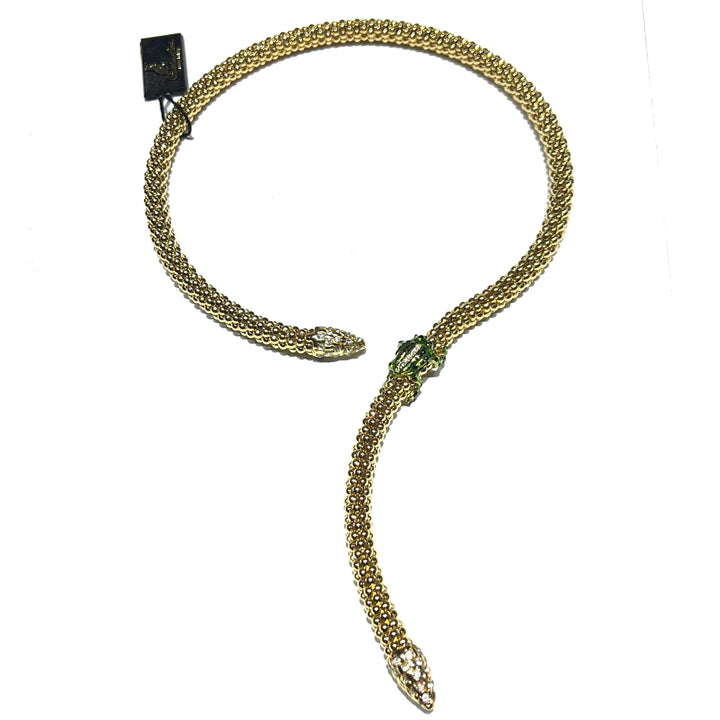 Federica Rossi Rana choker ketting brons PVD afwerking 18kt geel goud email FR.CO.31