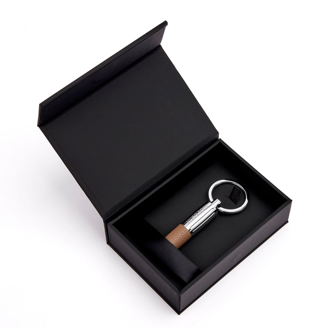 Hugo Boss Keyring Pure Iconic Camel HAK410X