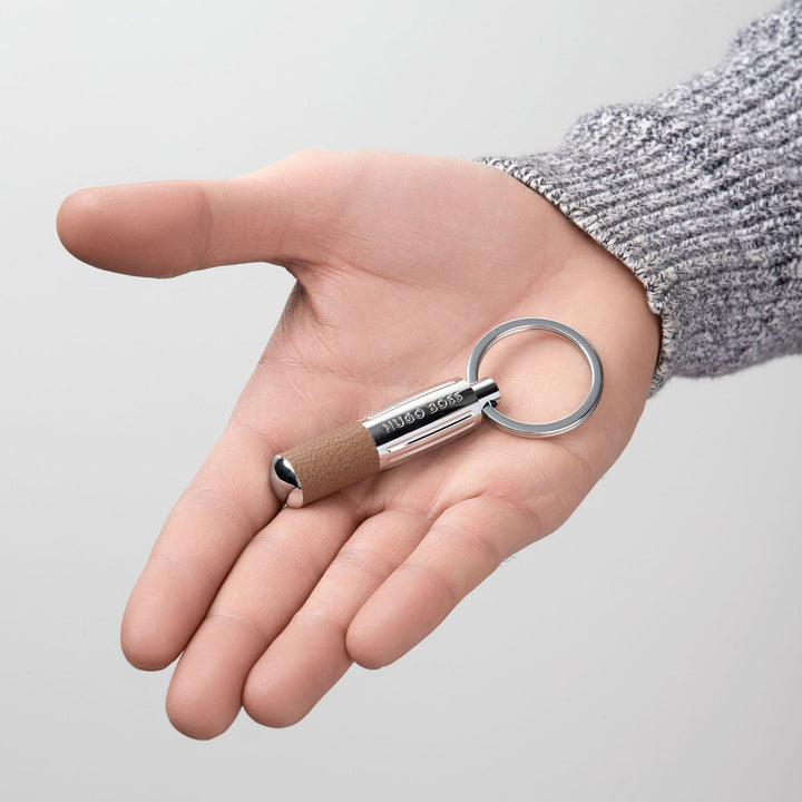 Hugo Boss Keyring Pure Iconic Camel HAK410X