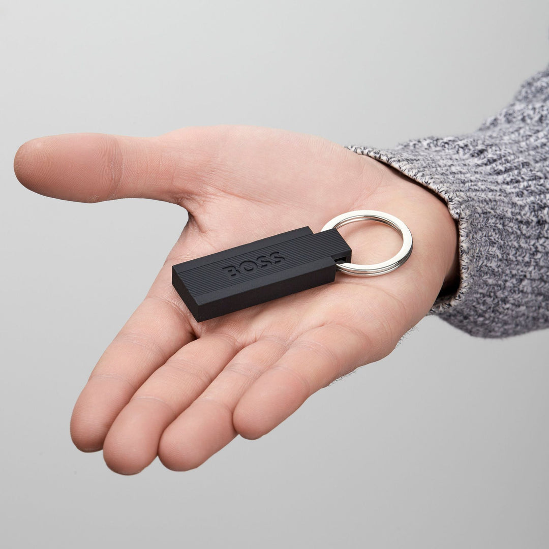 Hugo Boss Keyring Edge Iconic Black HAK421A