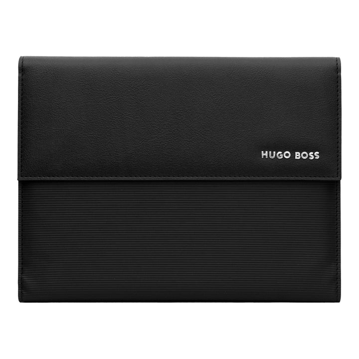 Hugo Boss A5 Pinstripe Folder Black HDM210A