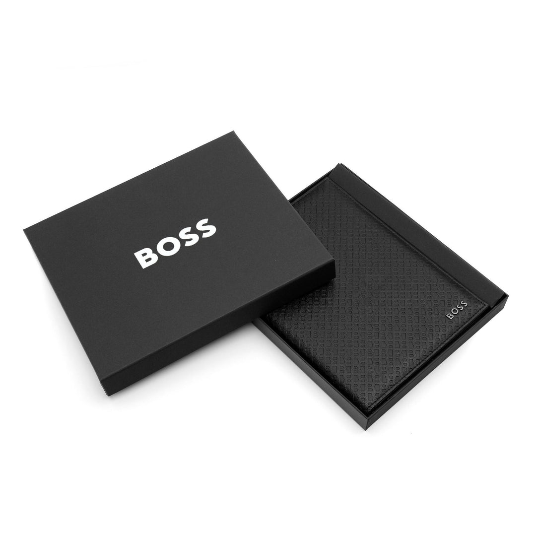 Hugo Boss A5 monogram zwarte map HDM412A