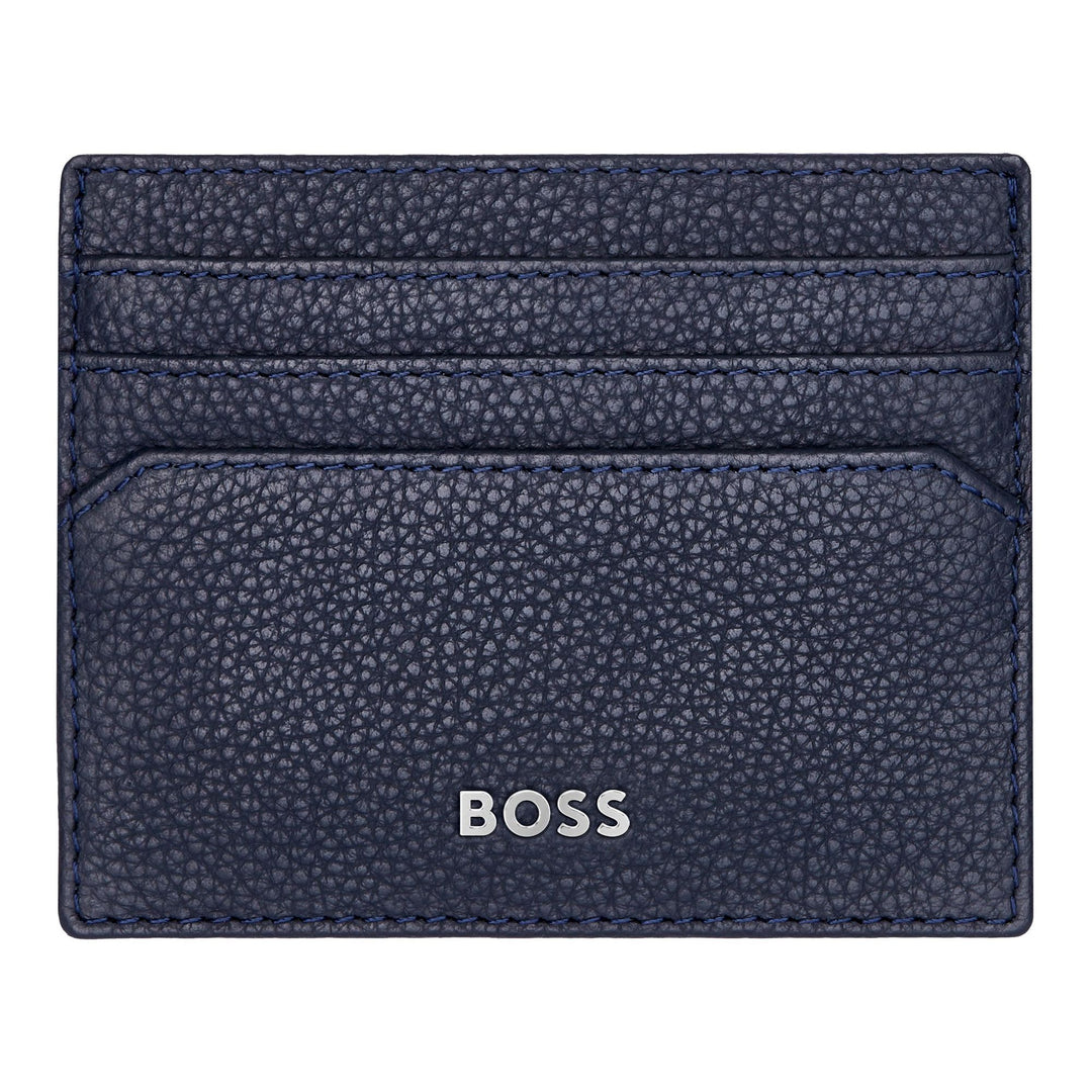 Hugo Boss Classic Grained Navy Card Holder HLC416N
