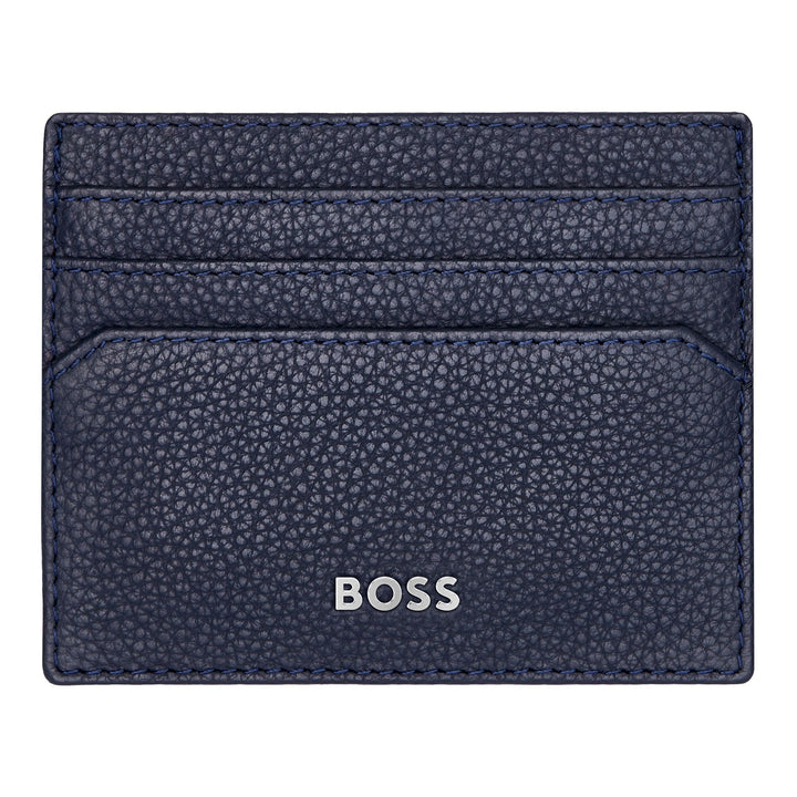 Hugo Boss Classic Grained Navy Card Holder HLC416N