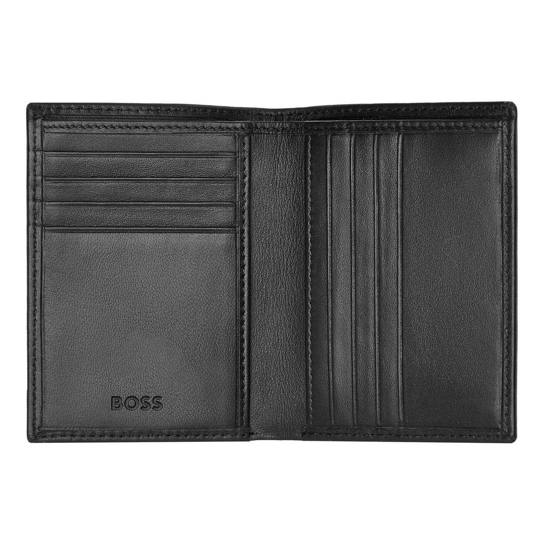 Hugo Boss Classic Smooth Folding Card Holder Black HLE403A