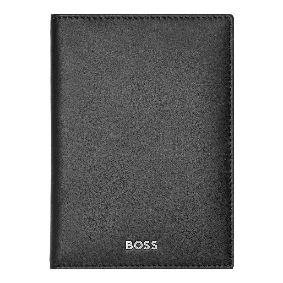 Hugo Boss Classic Smooth Folding Card Holder Black HLE403A