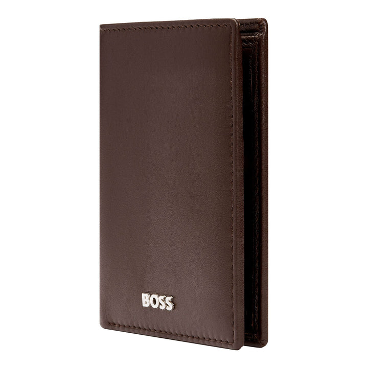 Hugo Boss Classic Smooth Brown Folding Card Holder HLE403Y