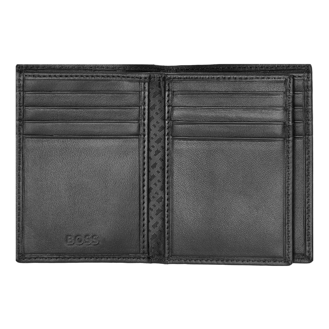 Hugo Boss Trifold Card Holder Classic Smooth Black HLF403A