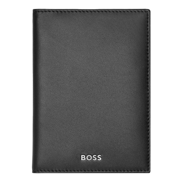 Hugo Boss Trifold Card Holder Classic Smooth Black HLF403A