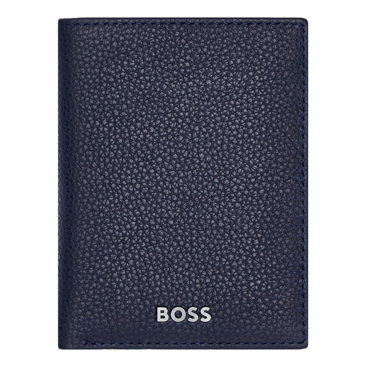Hugo Boss Trifold Card Holder Classic Grained Navy HLF416N